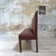 Bistro bench in burgundy leather