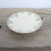 Cake dish on foot, old compotier by the Sarreguemines factory, France