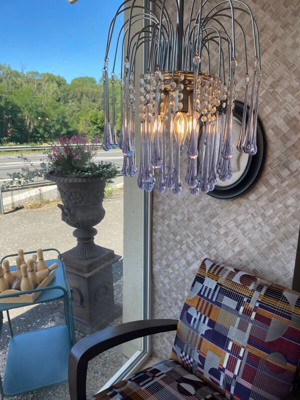 Lustre goutte Murano