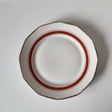 Porcelain plates made in France gilding