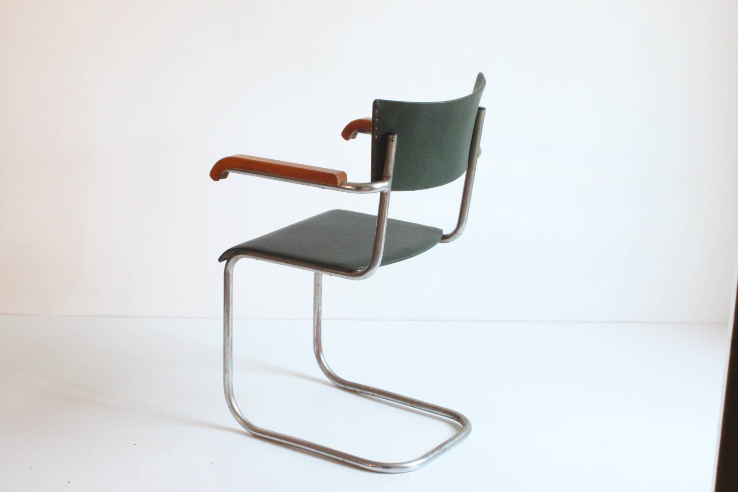 Art deco tubular Armchairs, 1930s set of two