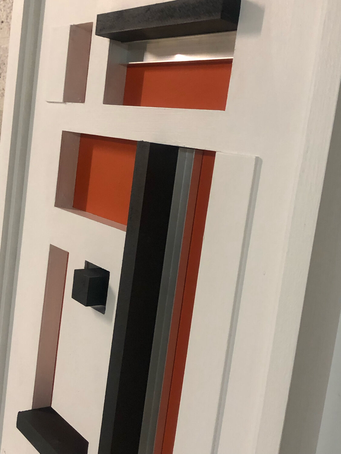 Geometric abstraction painting