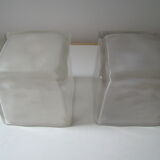 Paire de lampes glacon vintage ikea