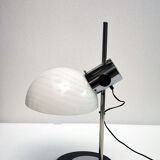 70's table lamp in glass and metal produced by Zonca