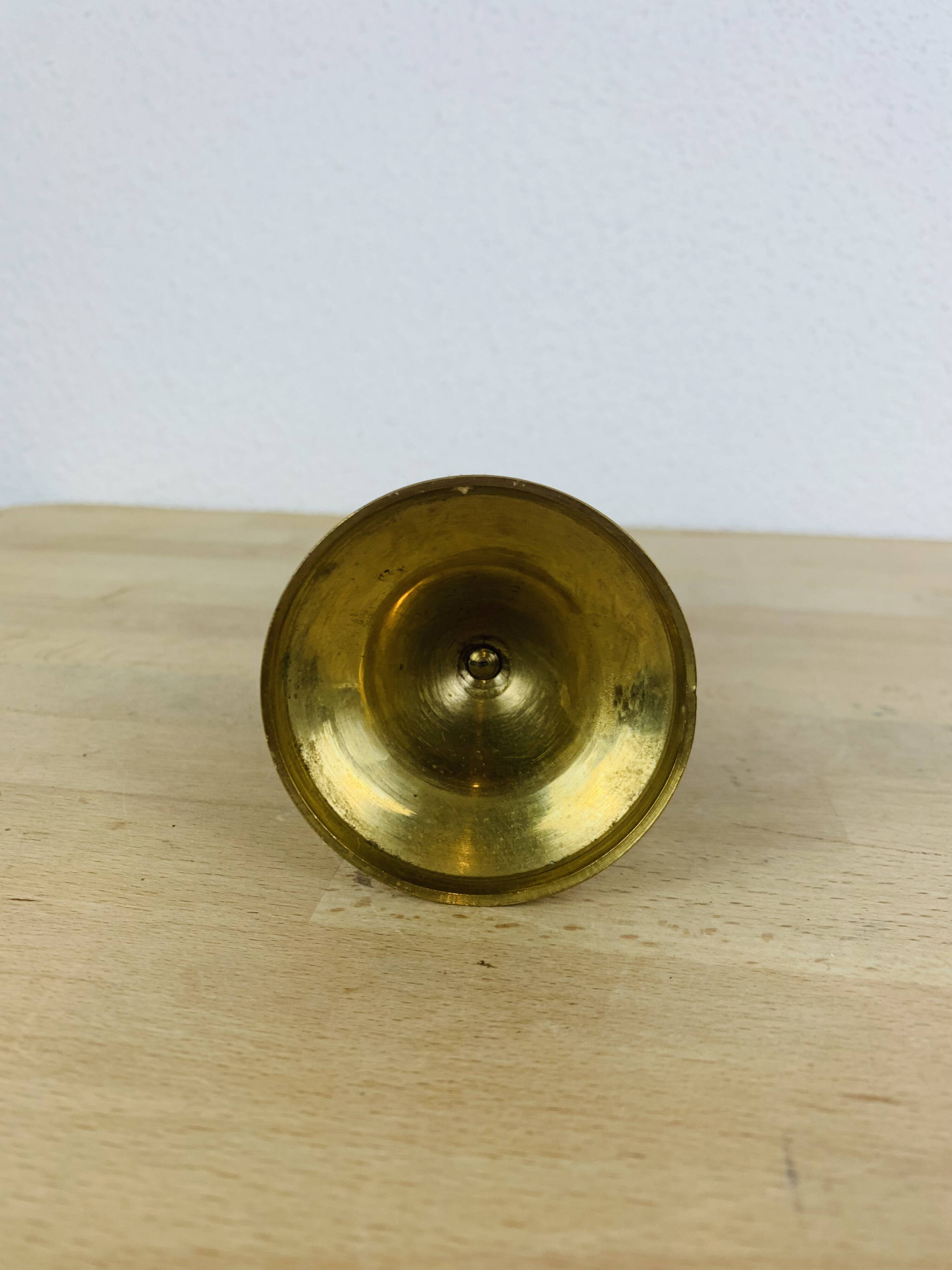 Bougeoir laiton doré vintage