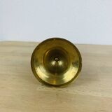 Vintage gold brass candle holder