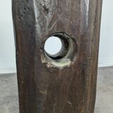 Brutalist presentation column in solid oak