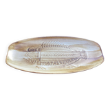 Plat à poisson en céramique de Longchamp, années 60-70