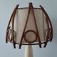 Lampe à poser vintage en rotin