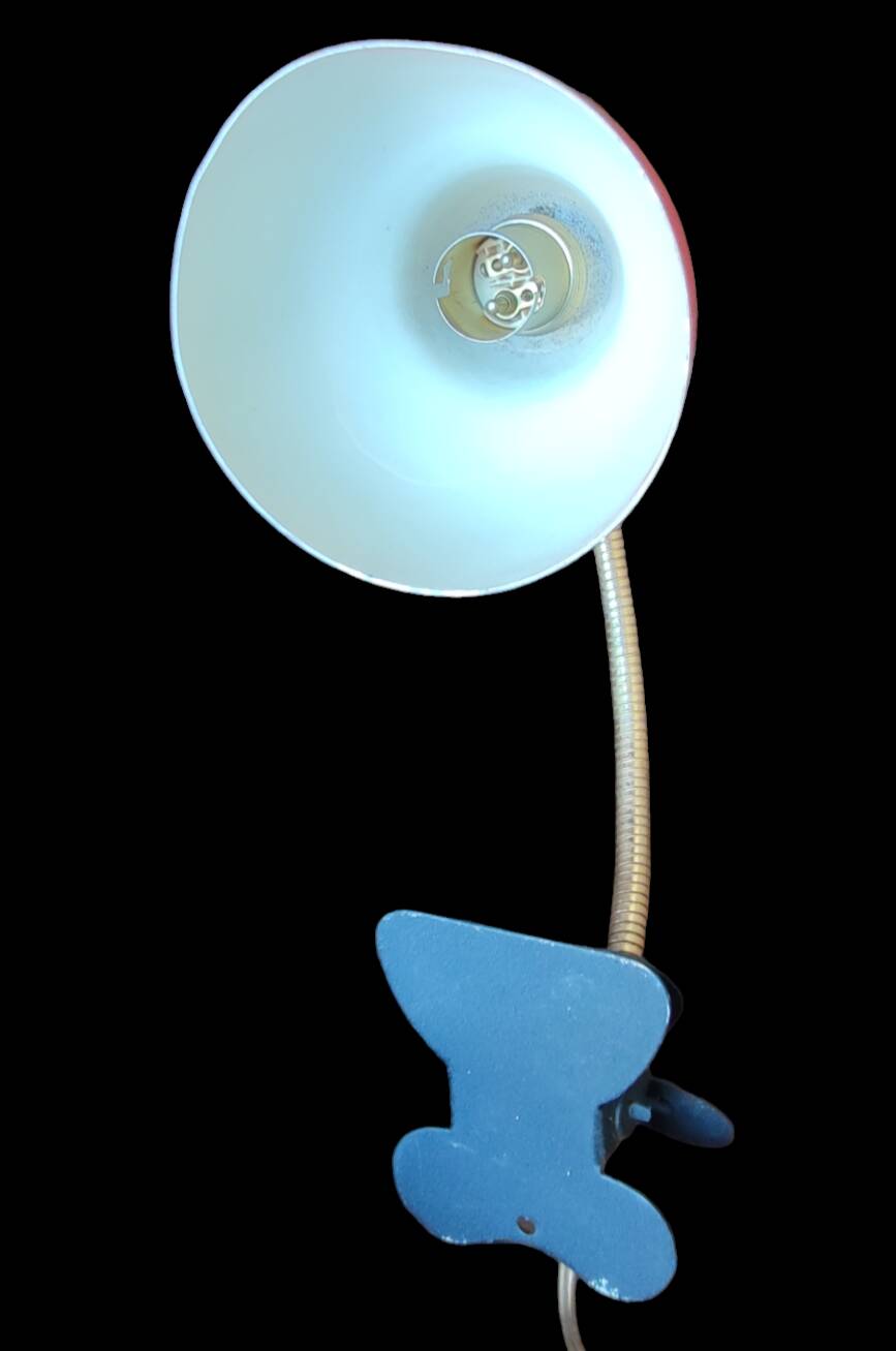 Vintage articulated clamp lamp