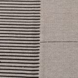 8x10 Contemporary Gray Black Vintage Kilim Rug, 225x325Cm
