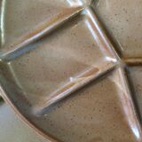 6 compartment plates or vintage sandstone fondue