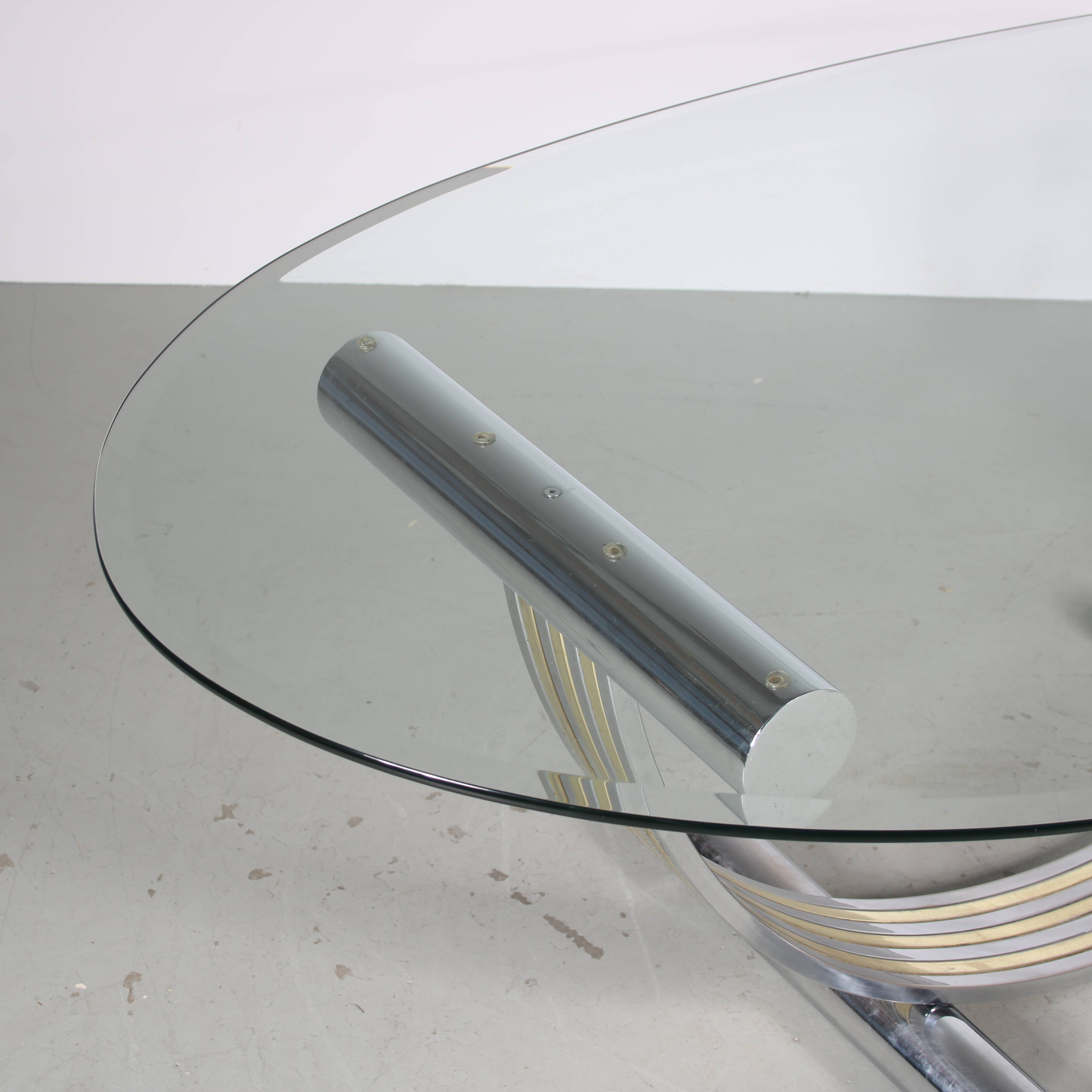 1970s Romeo Rega dining table from Italy