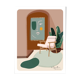 Illustration " Interior Mood" A4