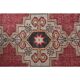 Vintage Turkish Oushak Handmade Wool Cotton Red Runner Rug   101x281