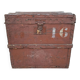 Square wooden trunk
