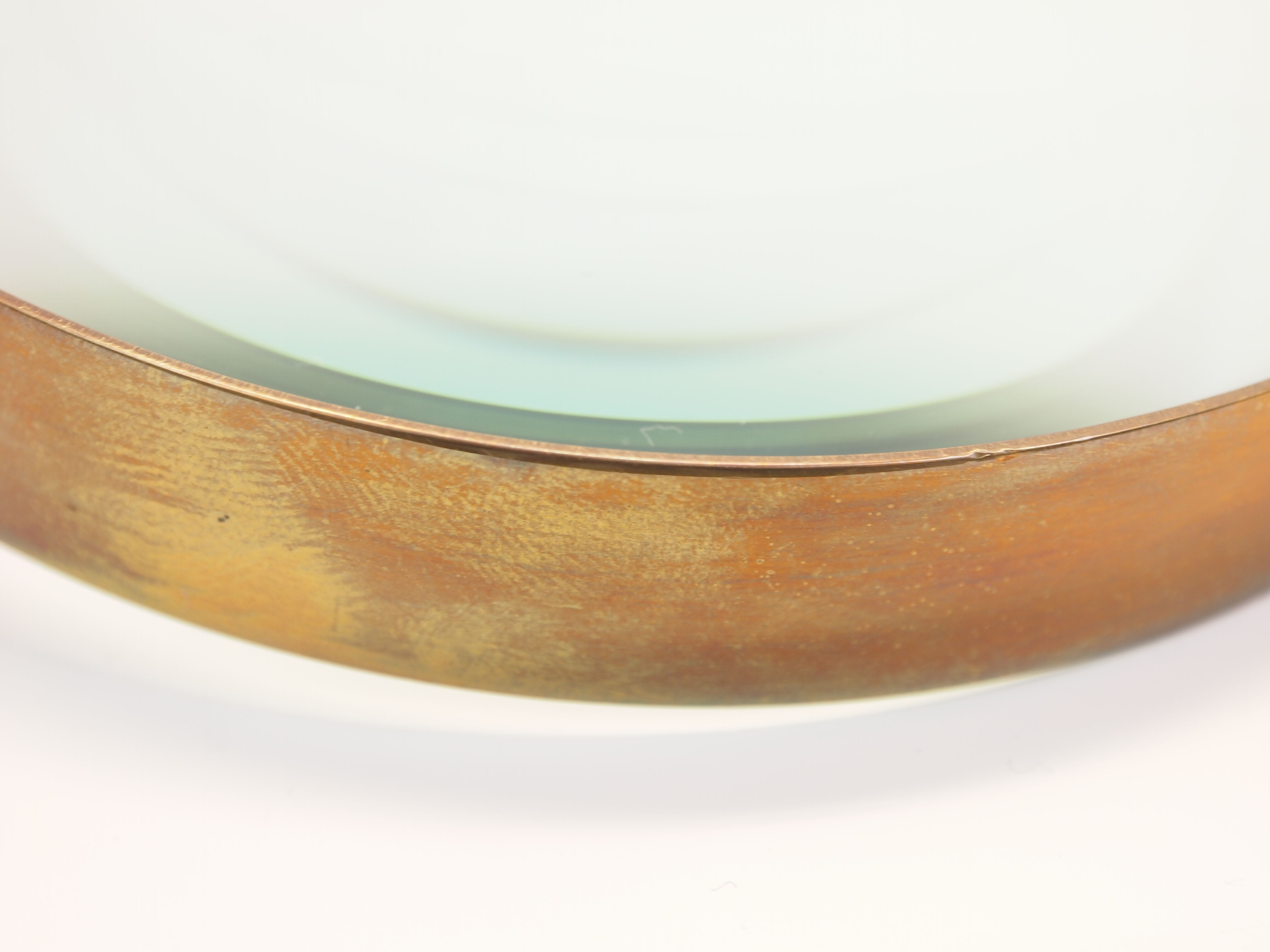 Vintage xxl brass desk magnifying glass