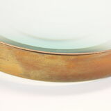 Vintage xxl brass desk magnifying glass
