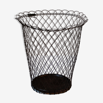 Vintage wire paper basket