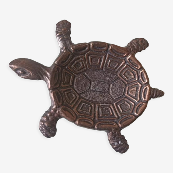 Brass turtle ashtray