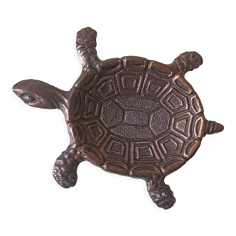 Brass turtle ashtray