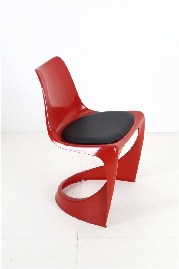 Reupholstered Cado / Steen Østergaard “290” / Space Age design / cantilever chair / 1960s / 1970s