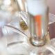 Delta Quattro 5-Light Crystal Table Lamp – Silver Finish