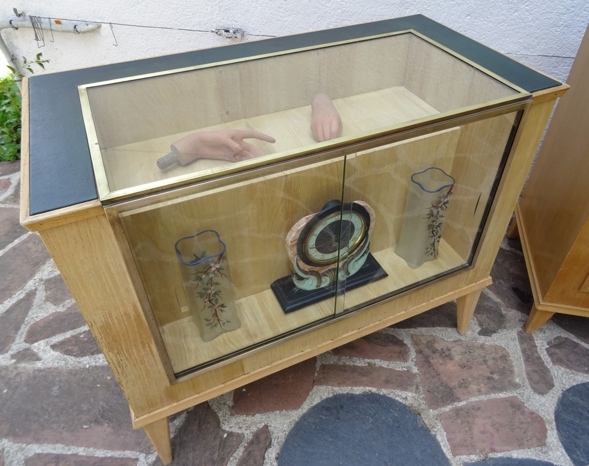 Comptoir vitrine d'horlogerie années 50