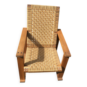 fauteuil brutaliste ancien