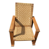 Fauteuil brutaliste ancien