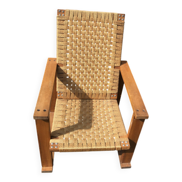 Old brutalist armchair