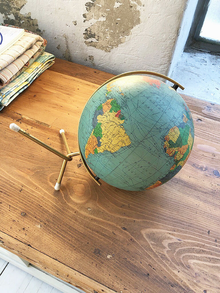 Ancient globe of earth George Philip & Son