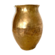Hammered brass vase