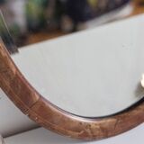 Old mirror beveled oval