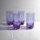 4 Alexandrite Glasses - Italy 1970s