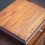 Art Deco wooden bedside table, vintage wooden furniture, side table