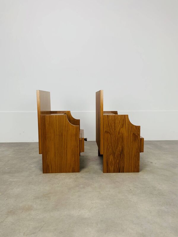 Paire de chevets scandinaves en teck, années 60