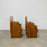Pair of Scandinavian teak bedside tables, 1960s