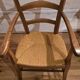 Straw armchair.