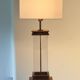 Pair of Monumental Floor Lamps in Plexiglass and Bronze, Italy, 1970s