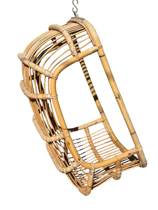 Fauteuil provençal suspendu, années 70