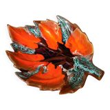 Vallauris fruit bowl in the shape of a leaf