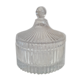 Glass sugar bowl