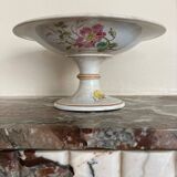 Luneville KG compote dish with poppy and butterfly design.