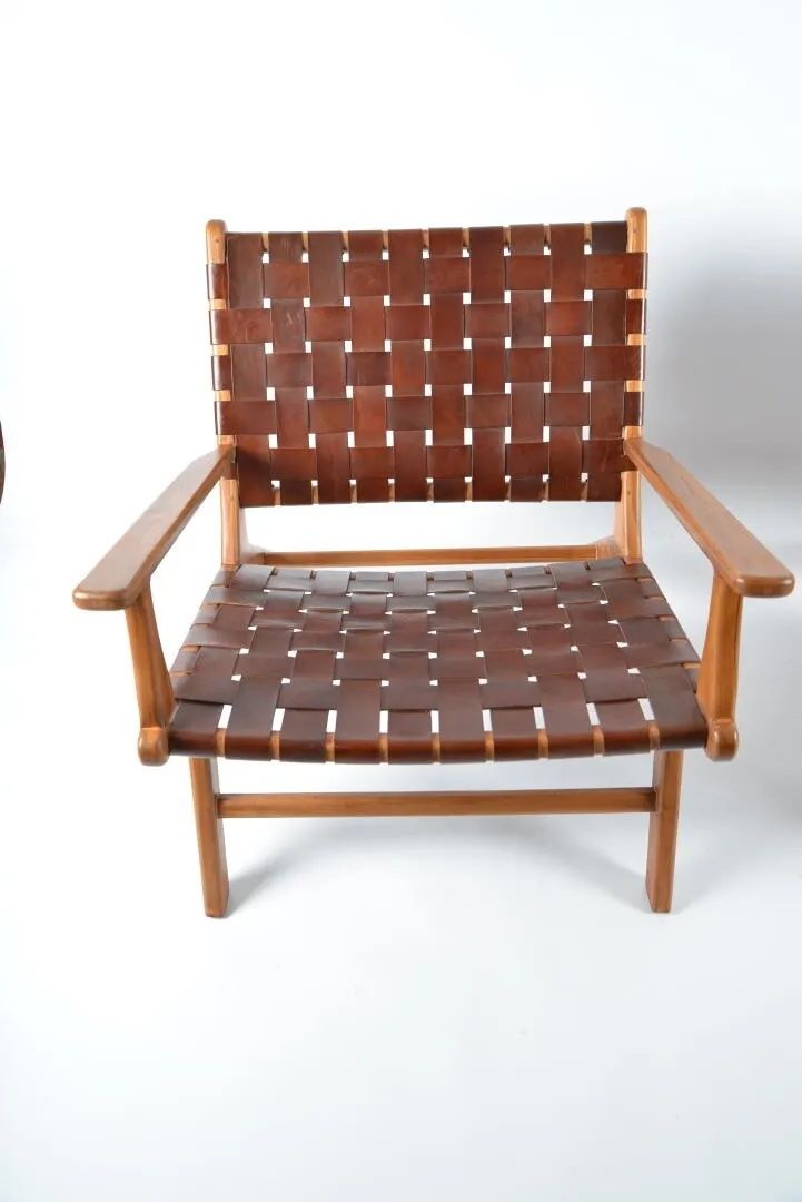 Olivier de schrijver brown leather armchair signed and numbered circa 1990