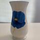 Lunéville earthenware vase from the "Blue Anemone" collection.