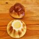 Set of three ceramic pots with a brioche effect, nesting, by Ste AGC from the 1970s.