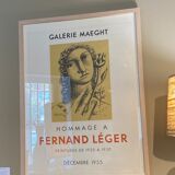 Affiche ancienne lithographie Fernand Léger Galerie Maeght
