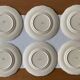 6 large antique dessert plates in Longchamp earthenware
