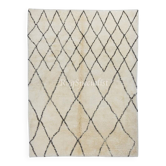 Contemporary Moroccan Rug Made of Natural Wool, Diamond Design Tulu Carpet